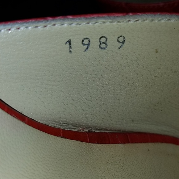 Brighton  1989 red leather heels. Size 8m - Picture 8 of 8